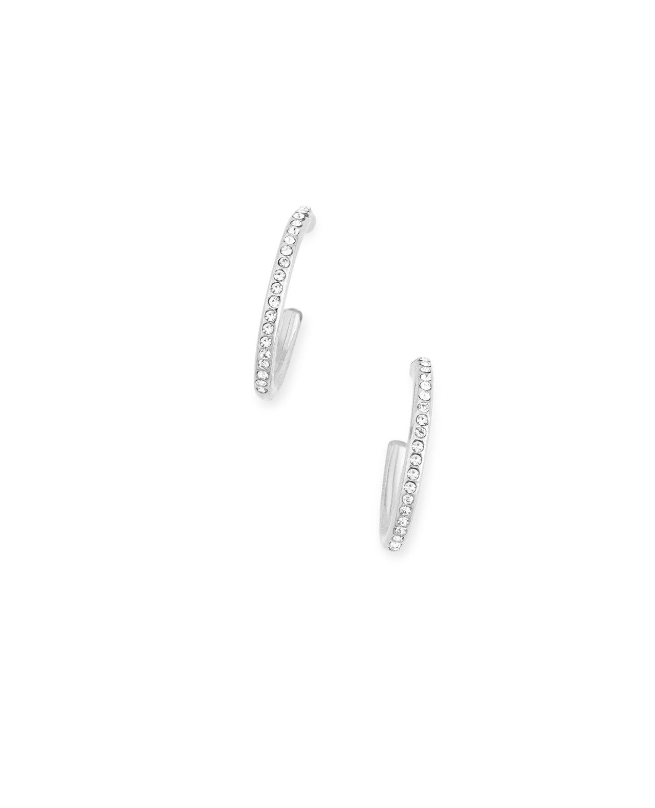 Round Crystal Hoops