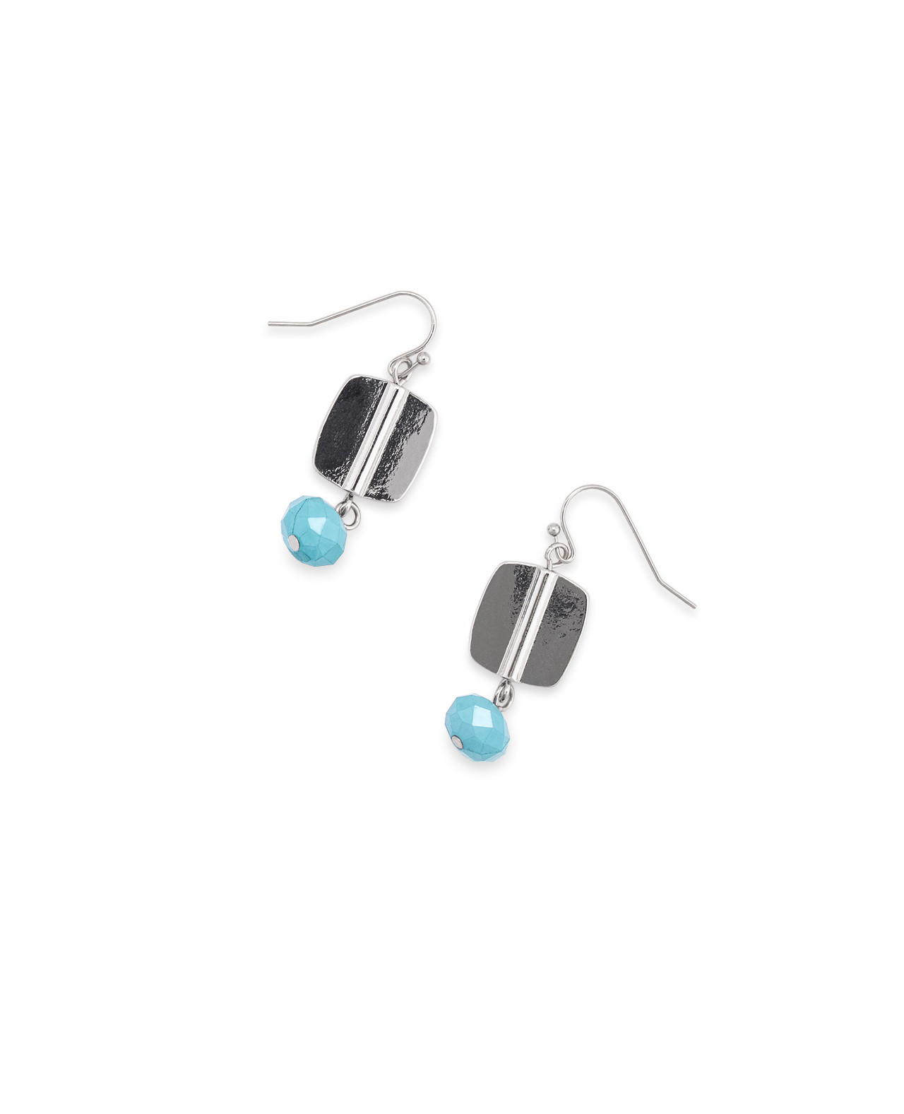 Casting And Bead Drop Earrings