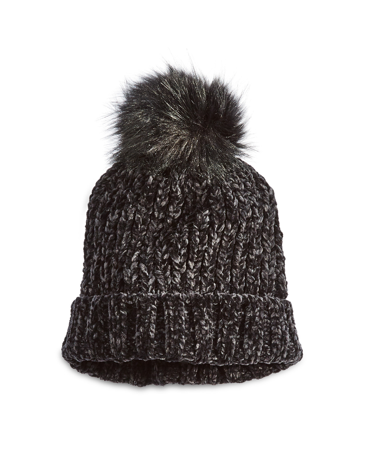 Black Chenille Hat