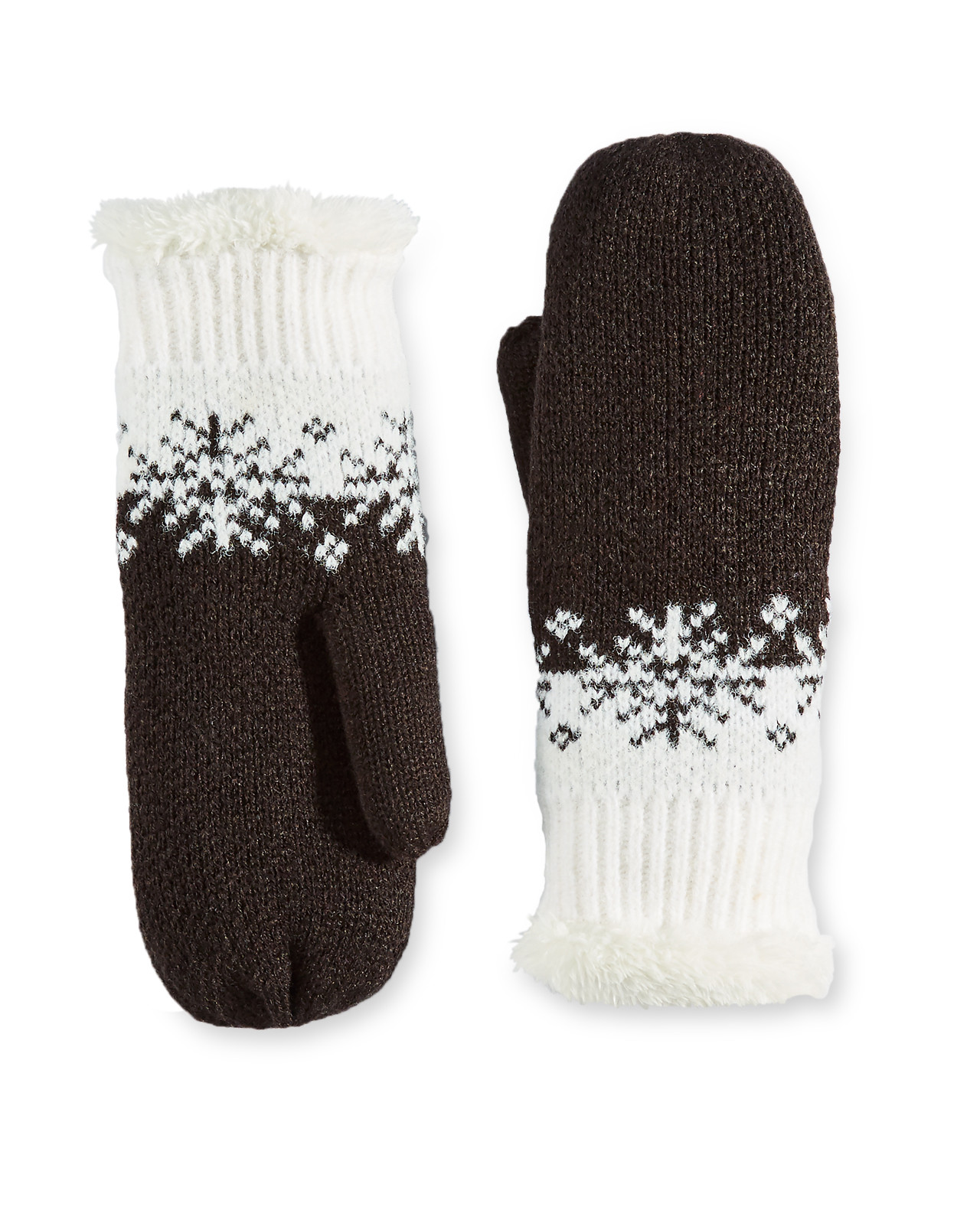 Snowflake Jacquard Mittens