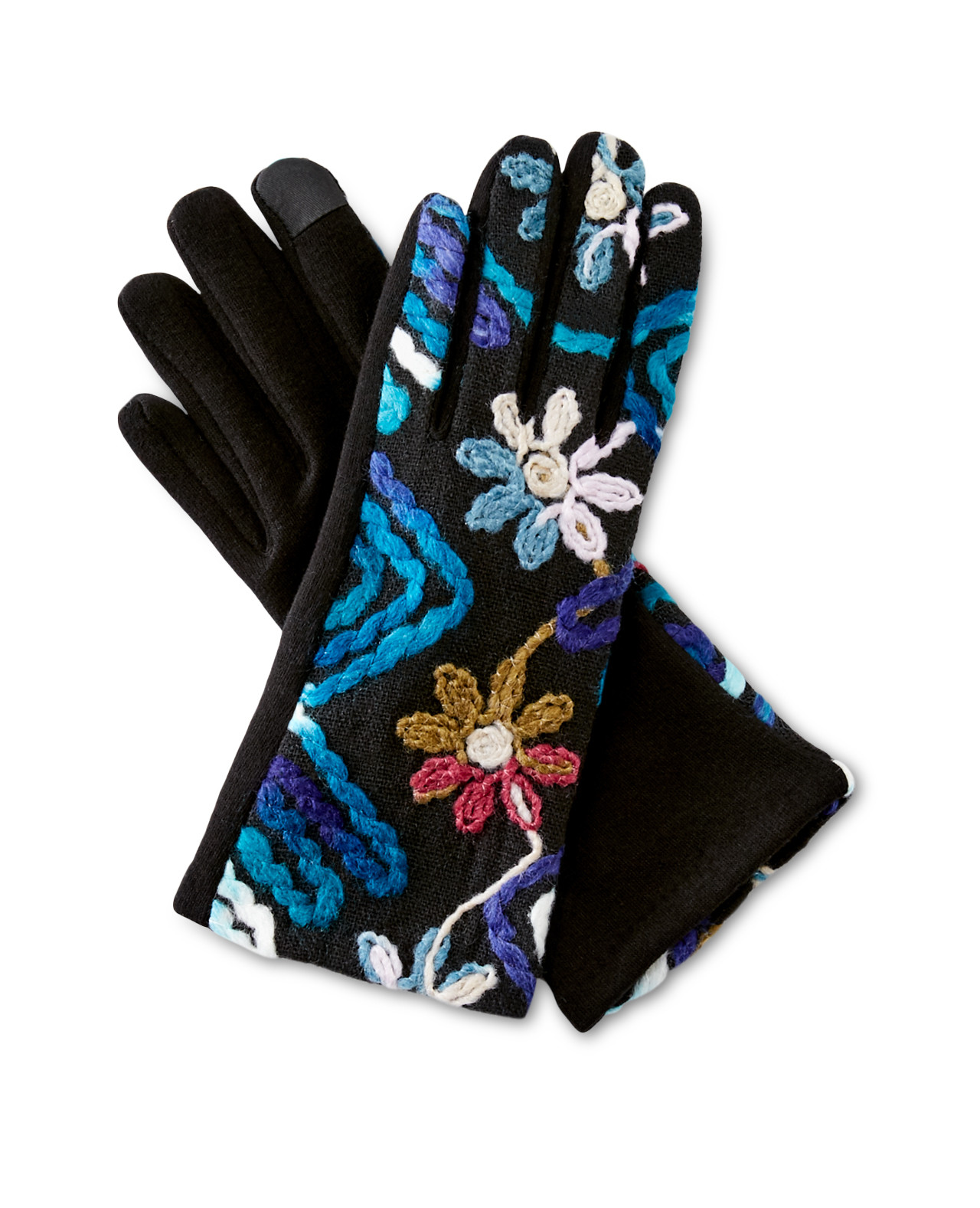 Floral Texting Gloves