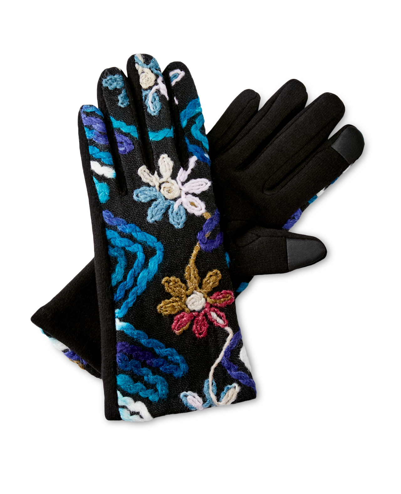 Floral Texting Gloves