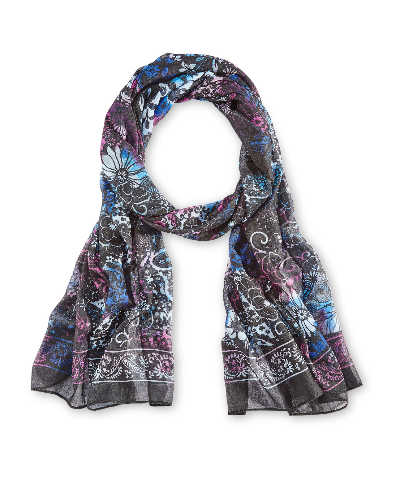 Floral Patterned Scarf