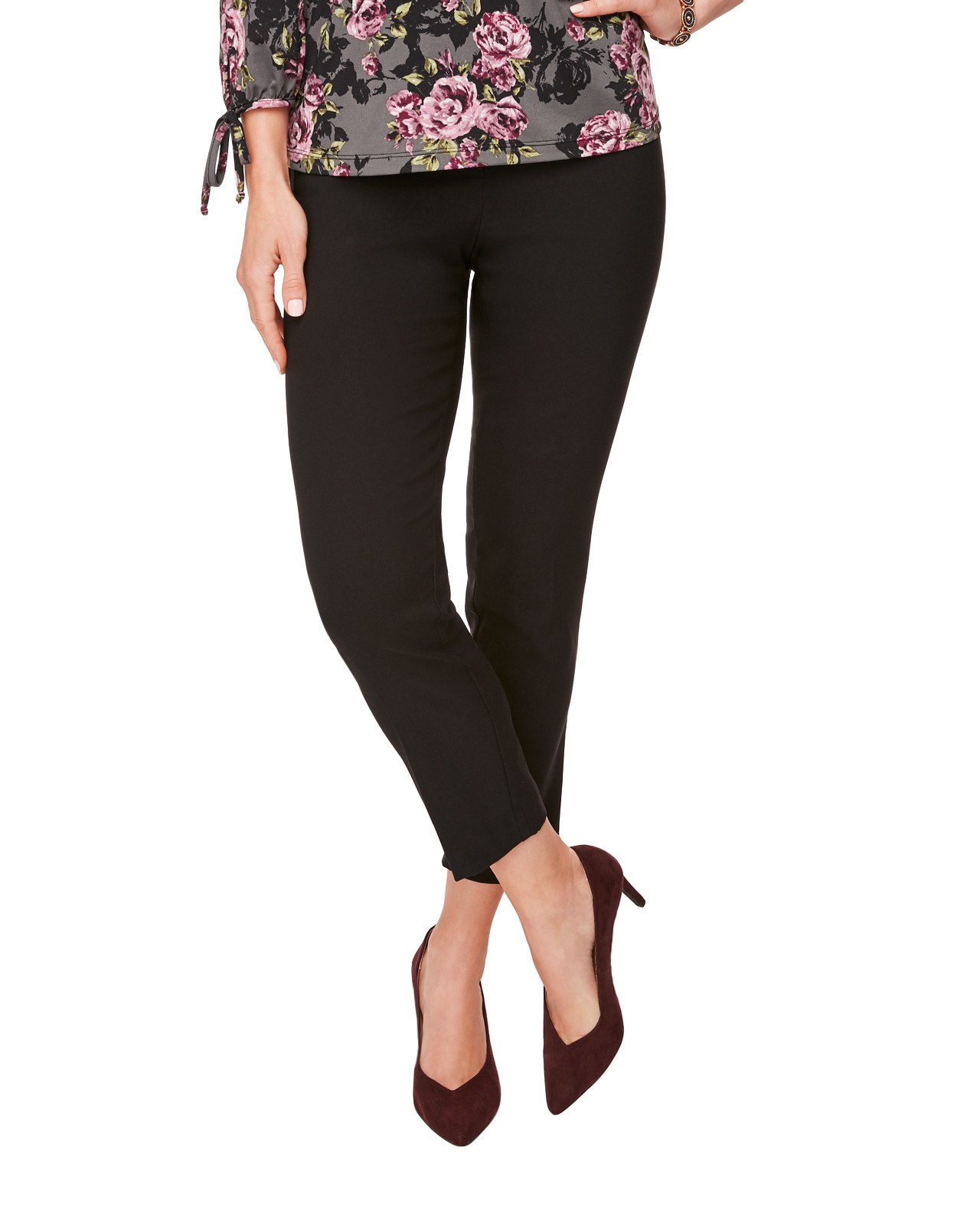 Black Slim Leg Trouser