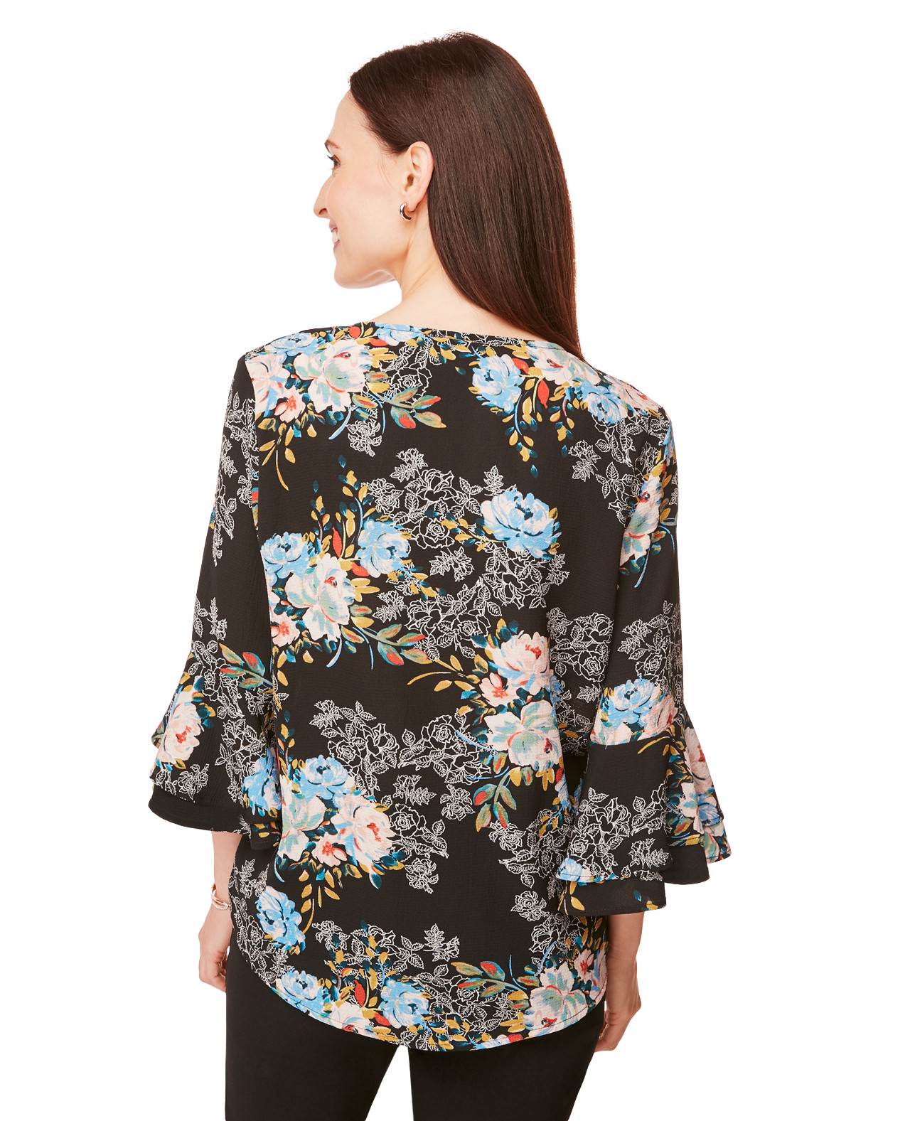 Ruffled Tulip Sleeve Shirt