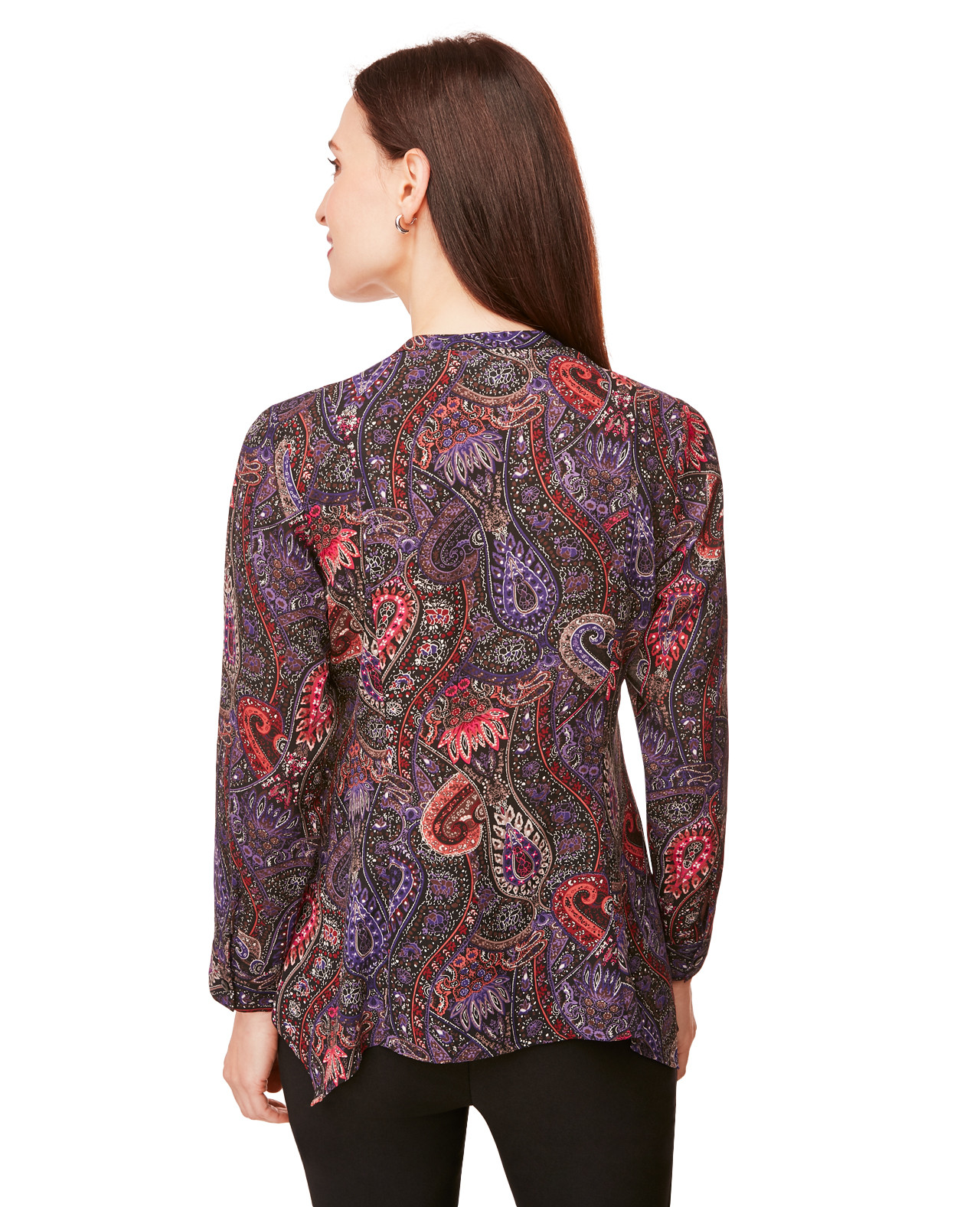 Petite Asymmetrical Hem Shirt