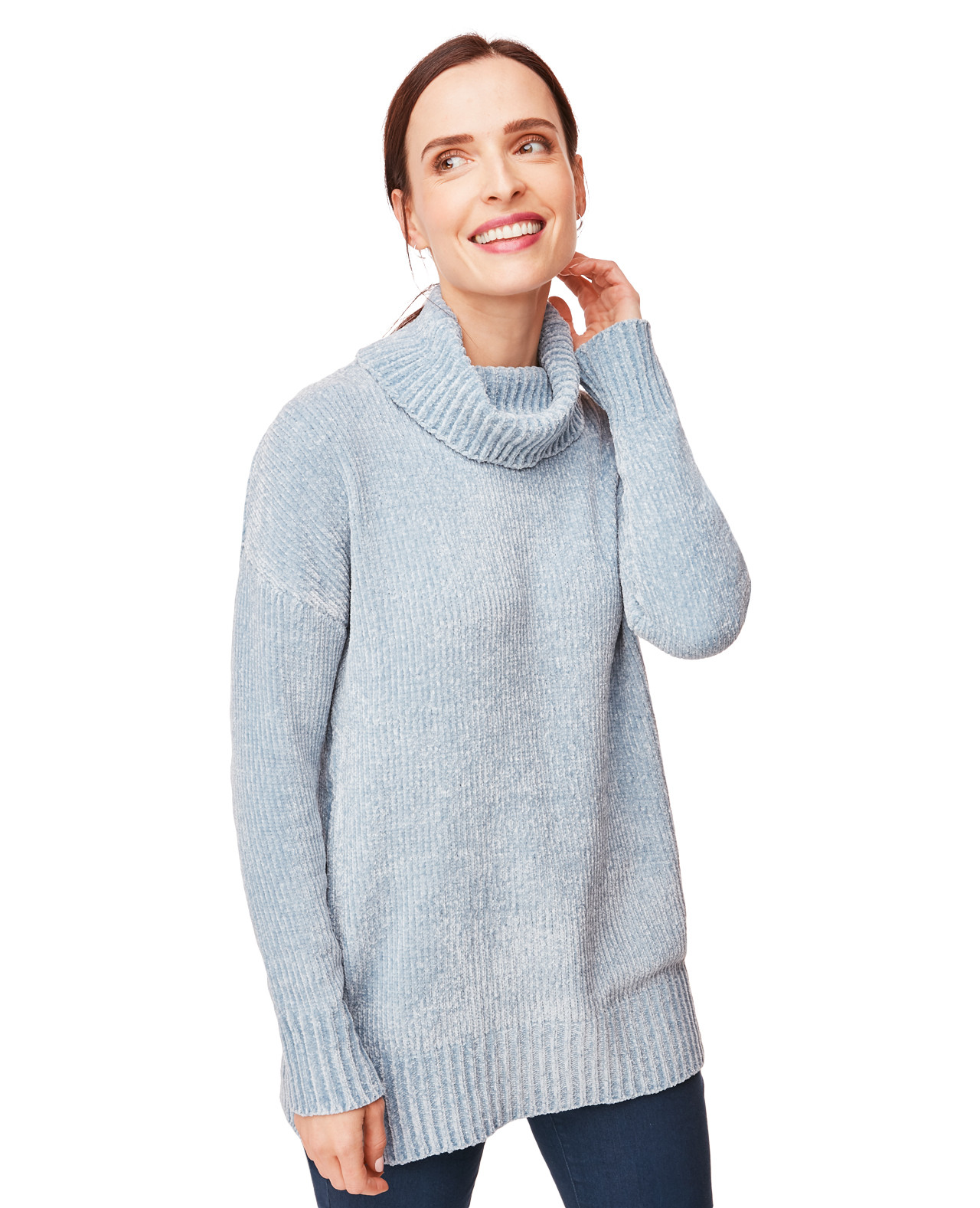 Chenille Cowl Neck Sweater