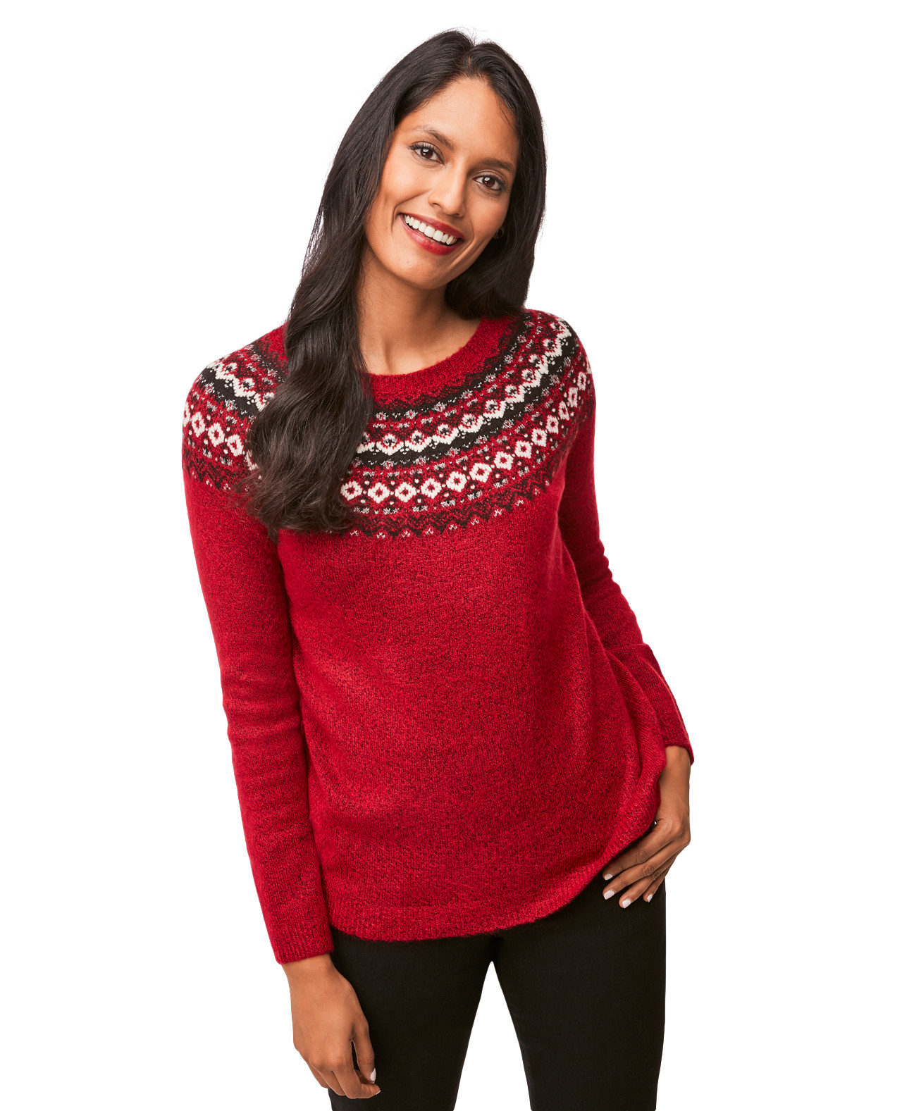 Fair Isle Lurex Sweater
