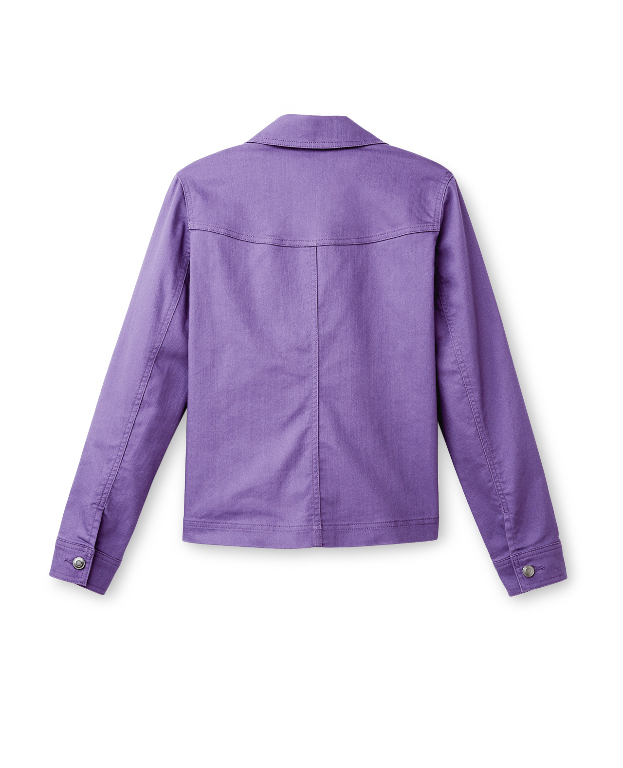 Woman's Purple Jean Jacket - Back