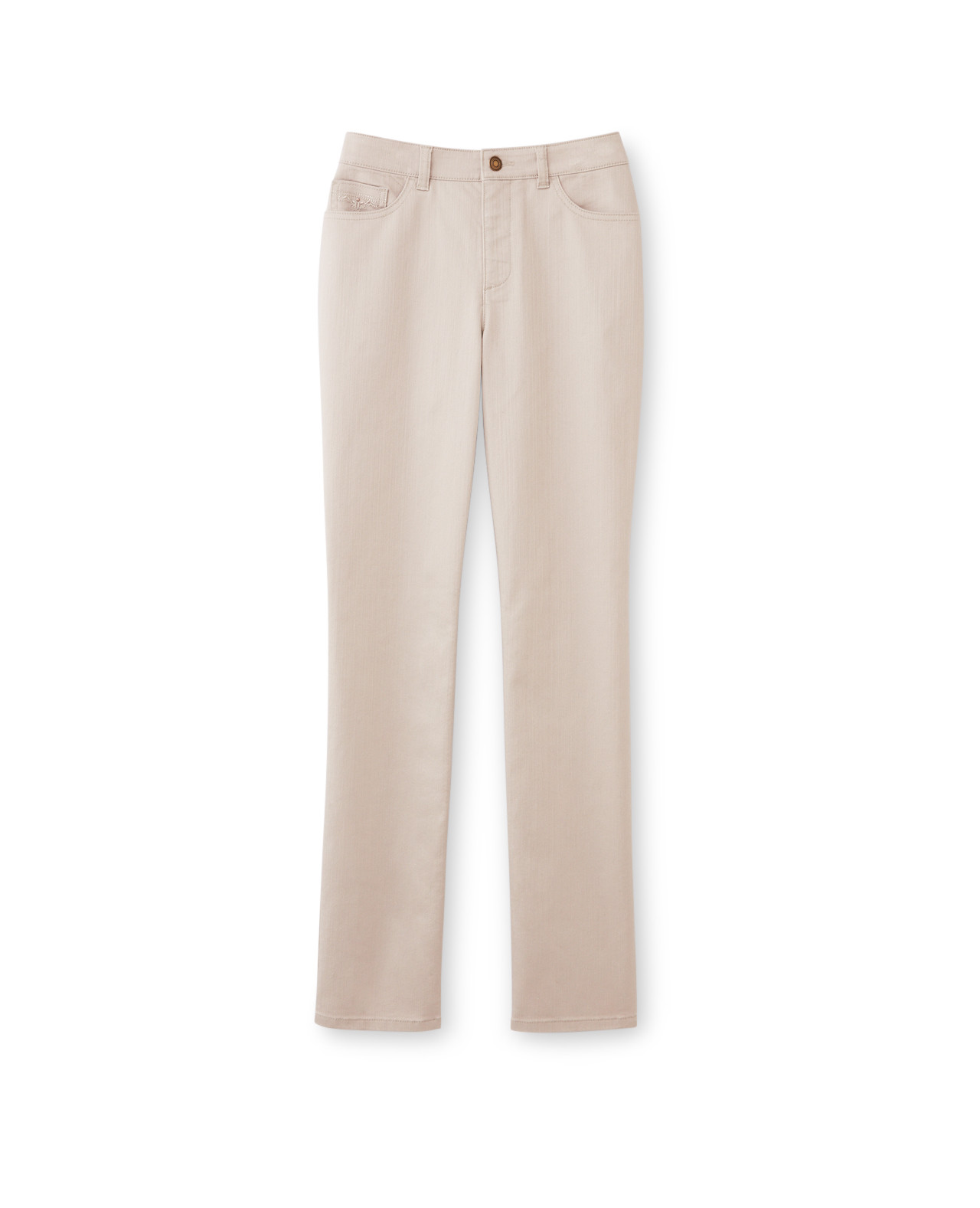 Embroidered Town Jean