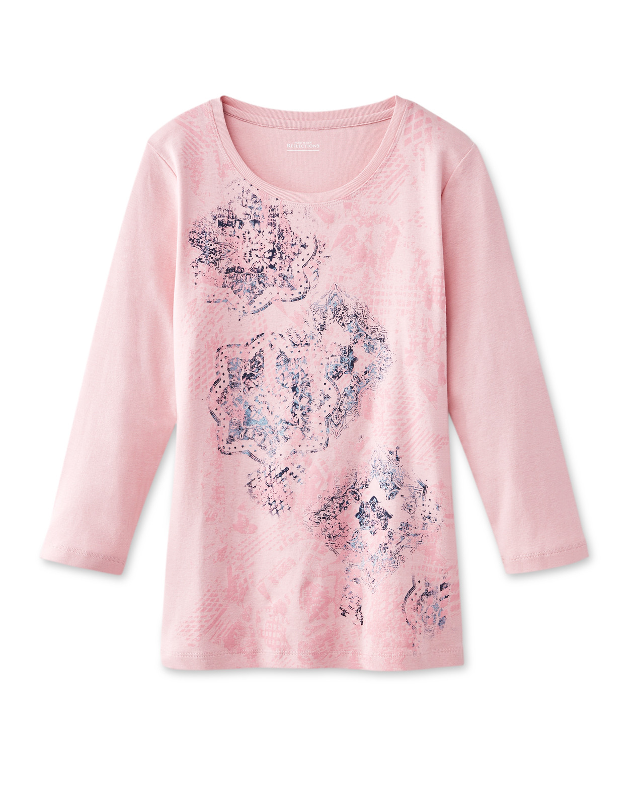 Pink Crew Neck Tee