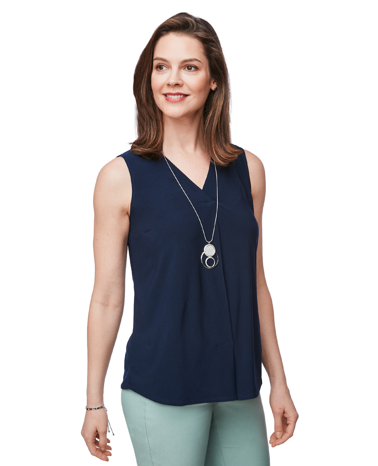 V-Neck Knit Top
