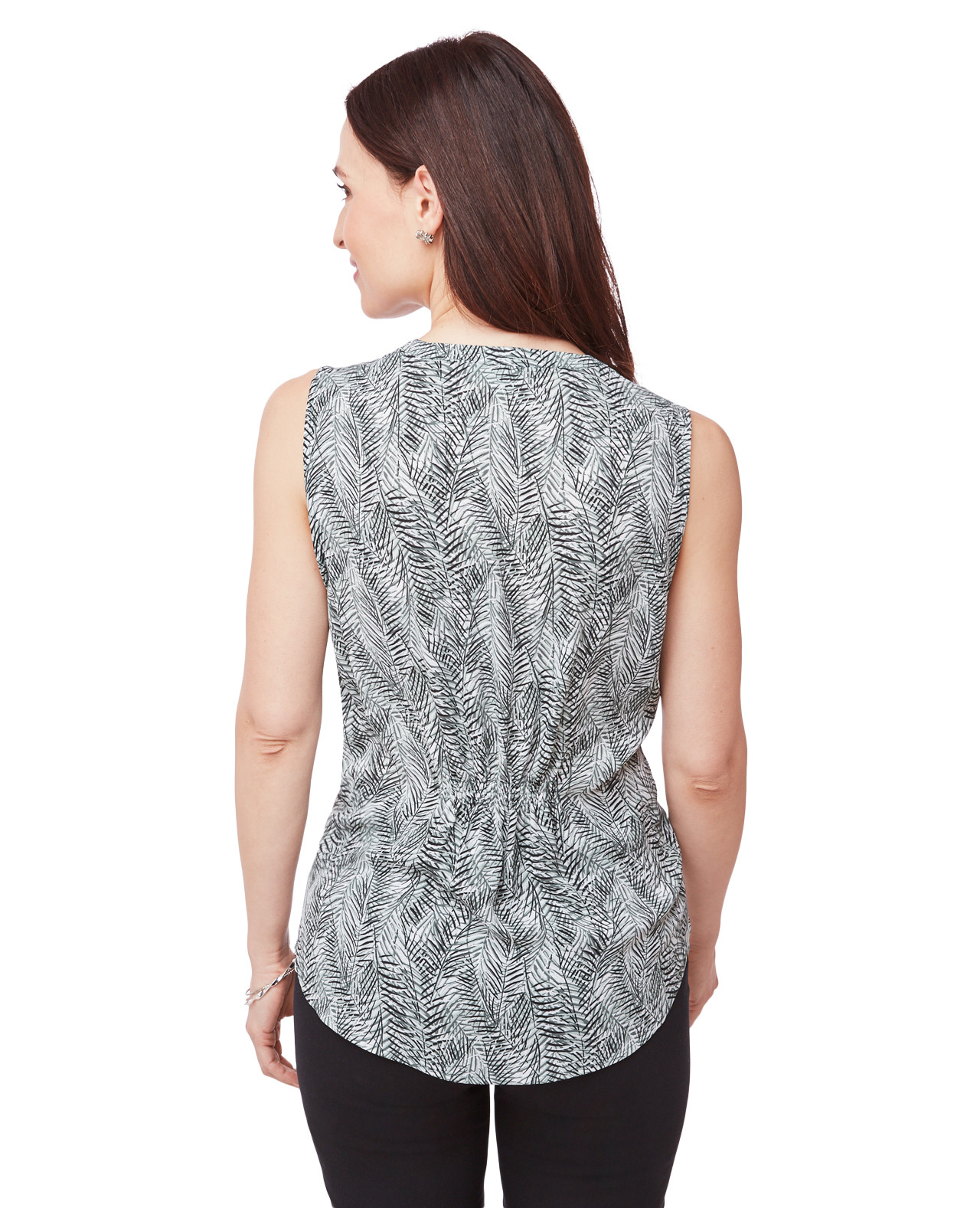 Printed Sleeveless Blouse