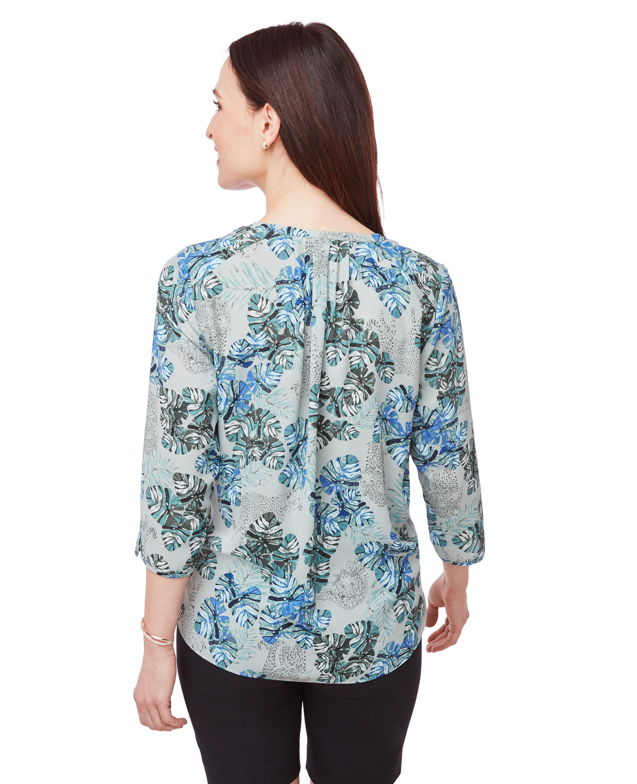 Mixed Print Blouse