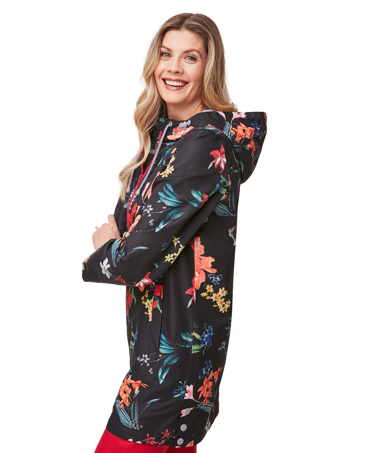 Floral Print Waterproof Jacket