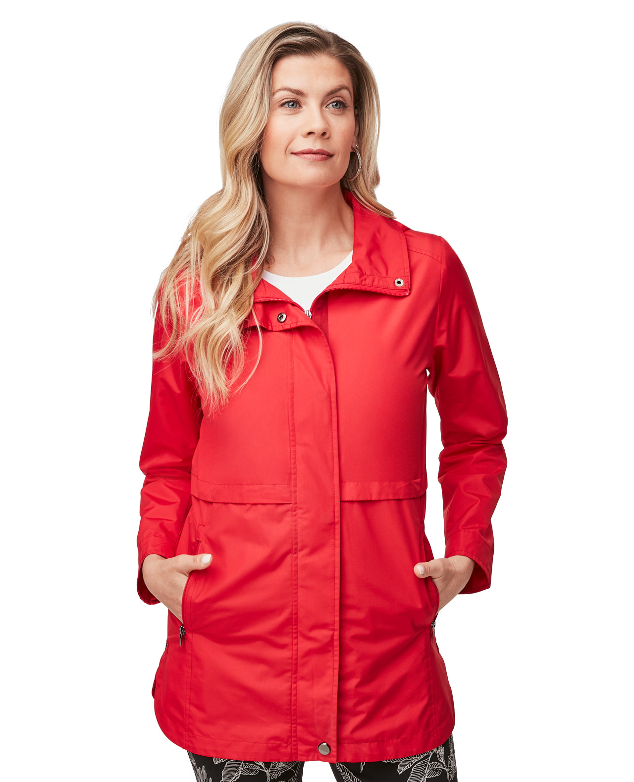 Hooded Zip Front Jacket