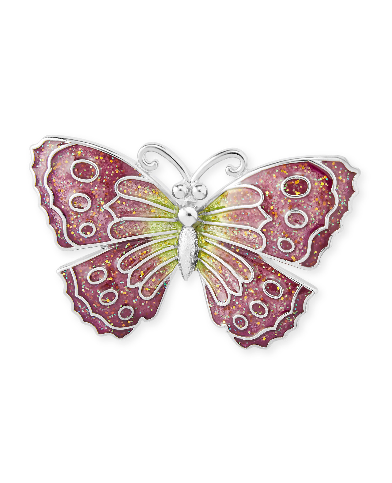 Glittering Butterfly Pin