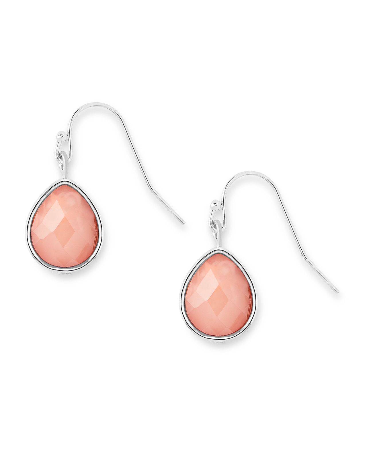 Teardrop Faceted Stone Earring