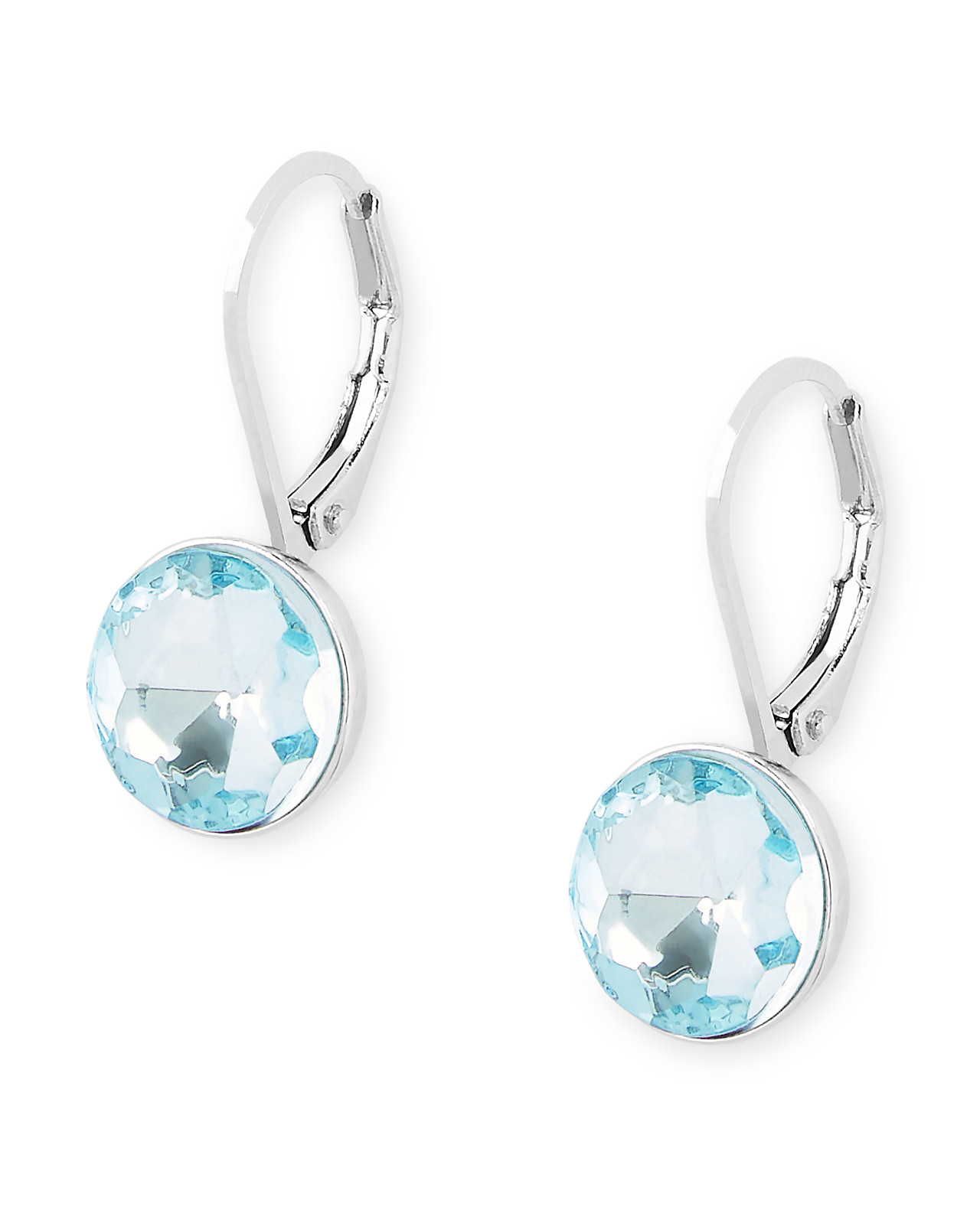 Round Stone Drop Earring