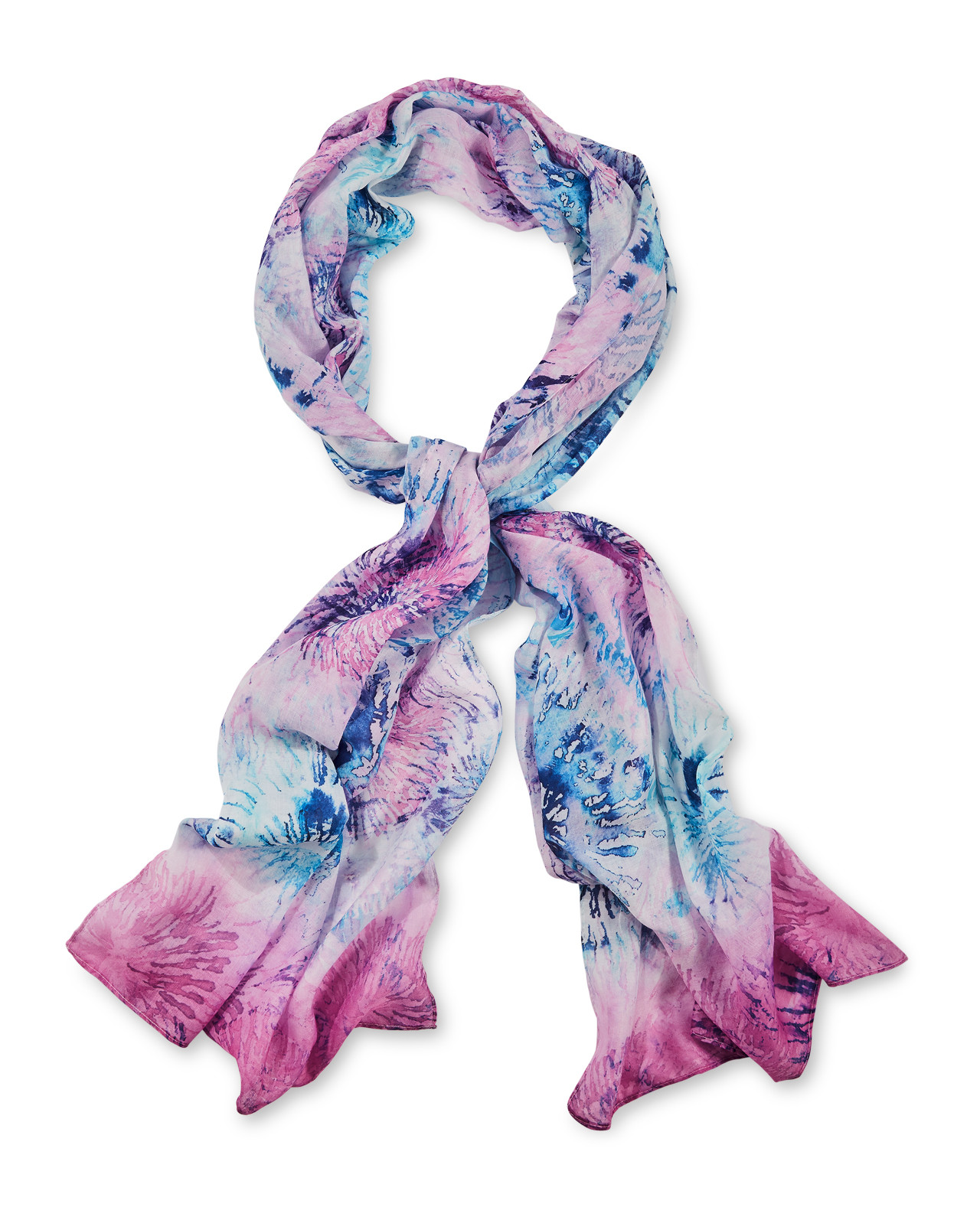 Tie-Dye Print Scarf