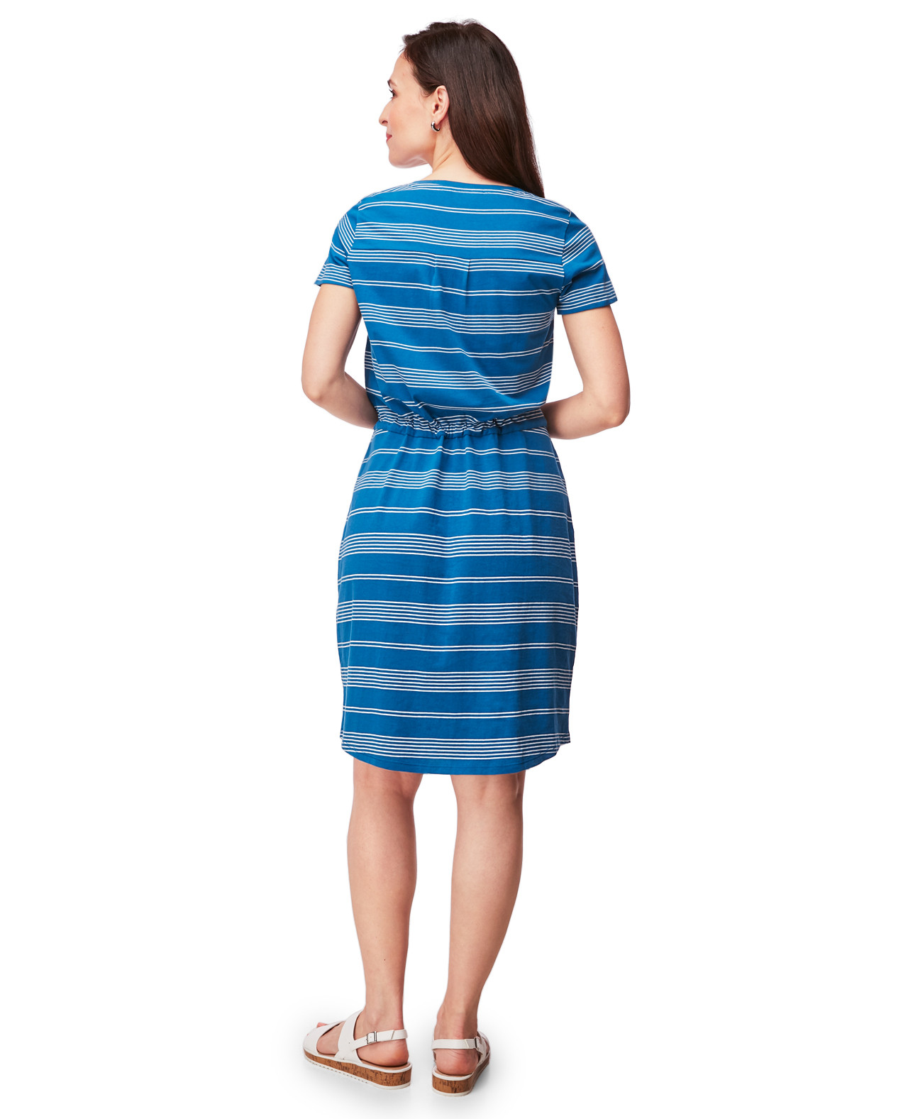 Striped Tie Waist Dress
