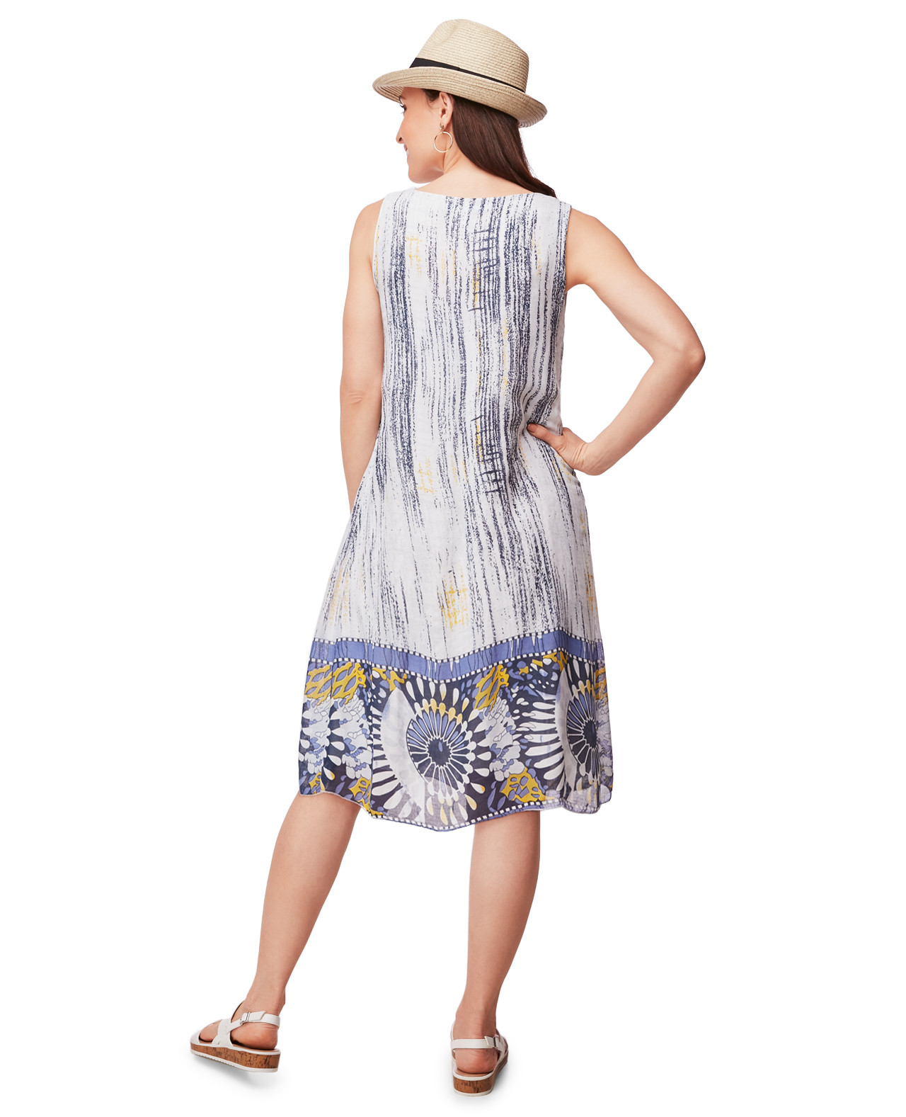 Border Print Dress