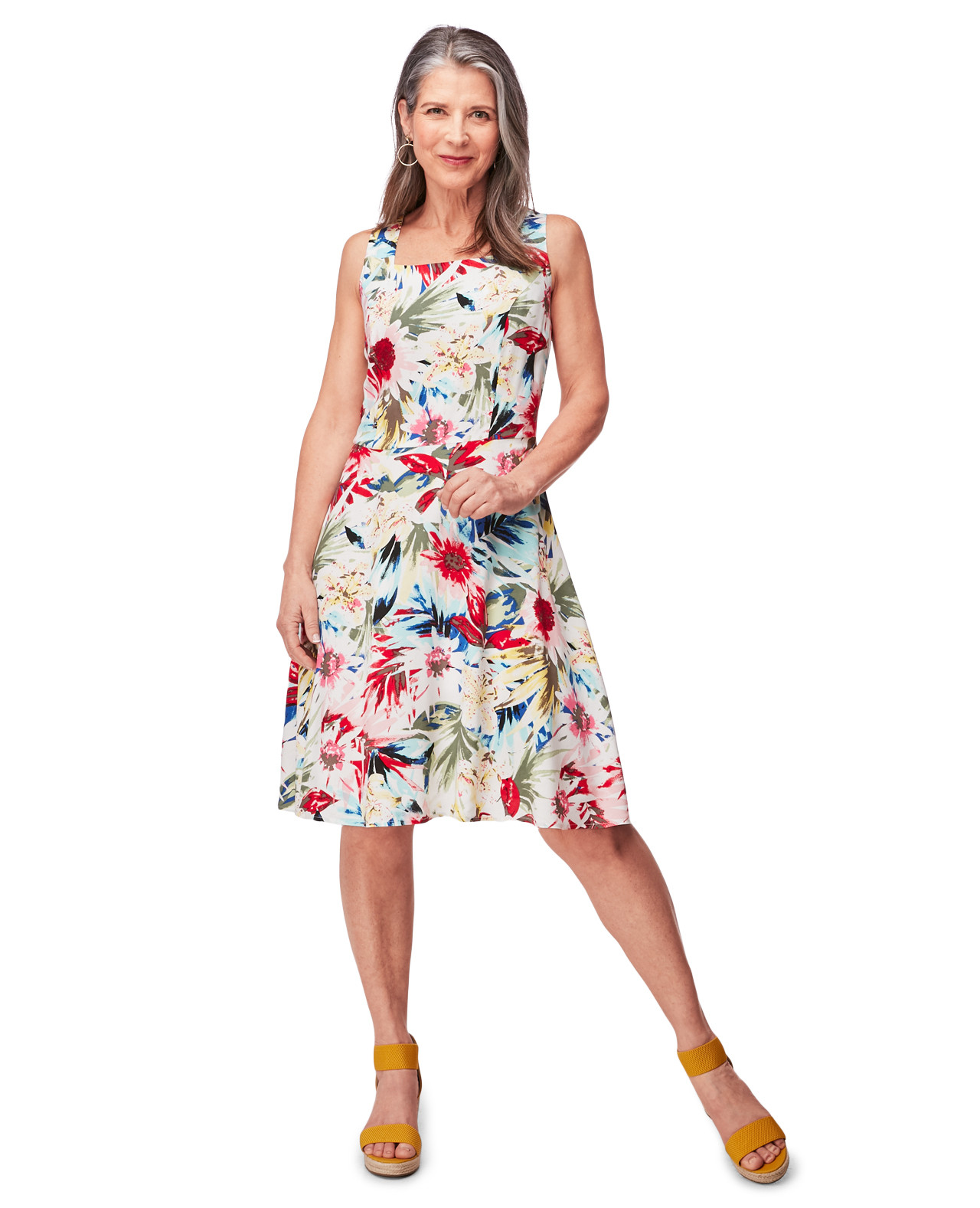 Sleeveless Fit and Flare Dress