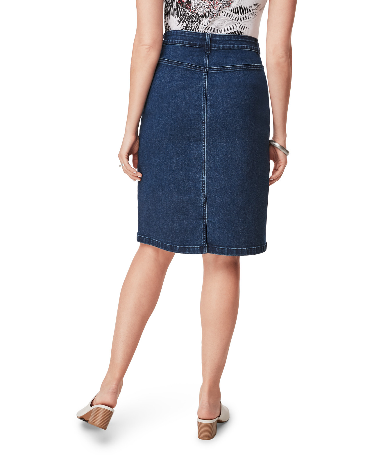 Medium Wash Denim Skirt