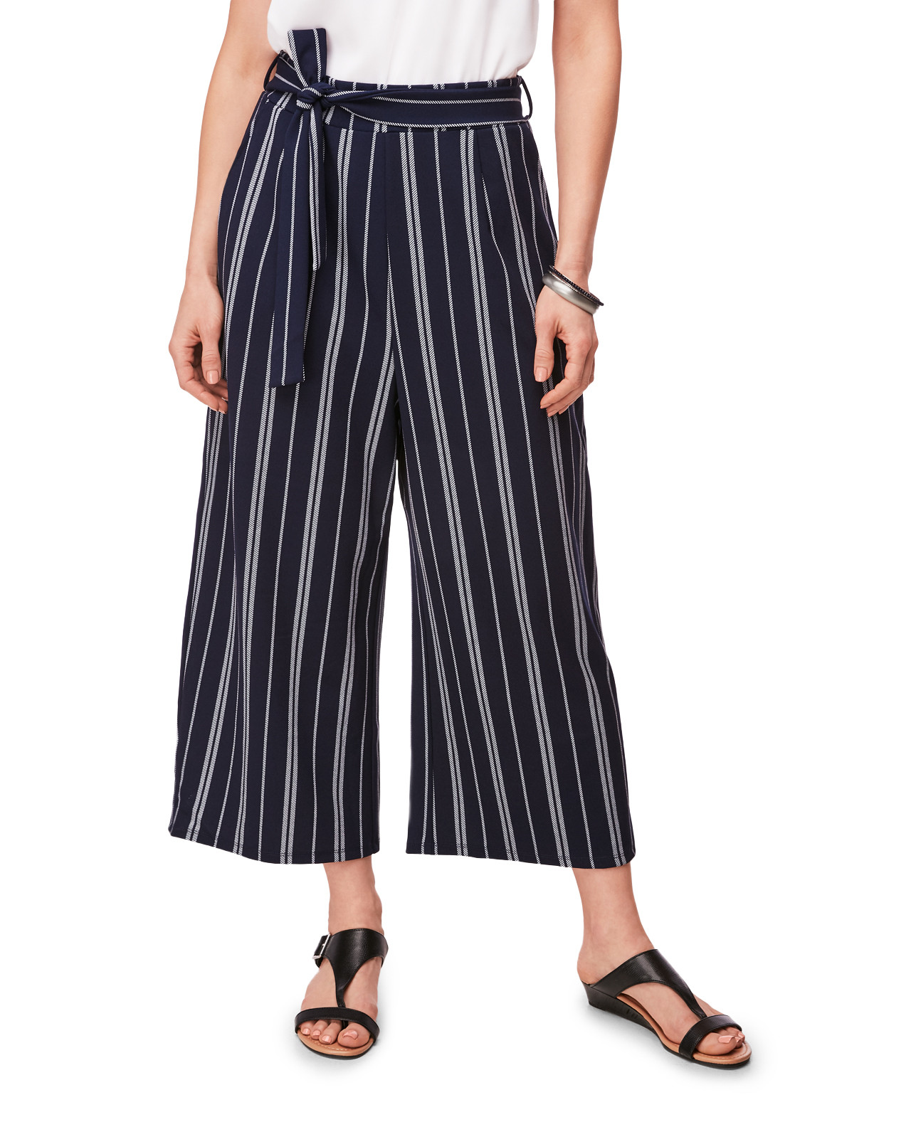 Striped Knit Culotte
