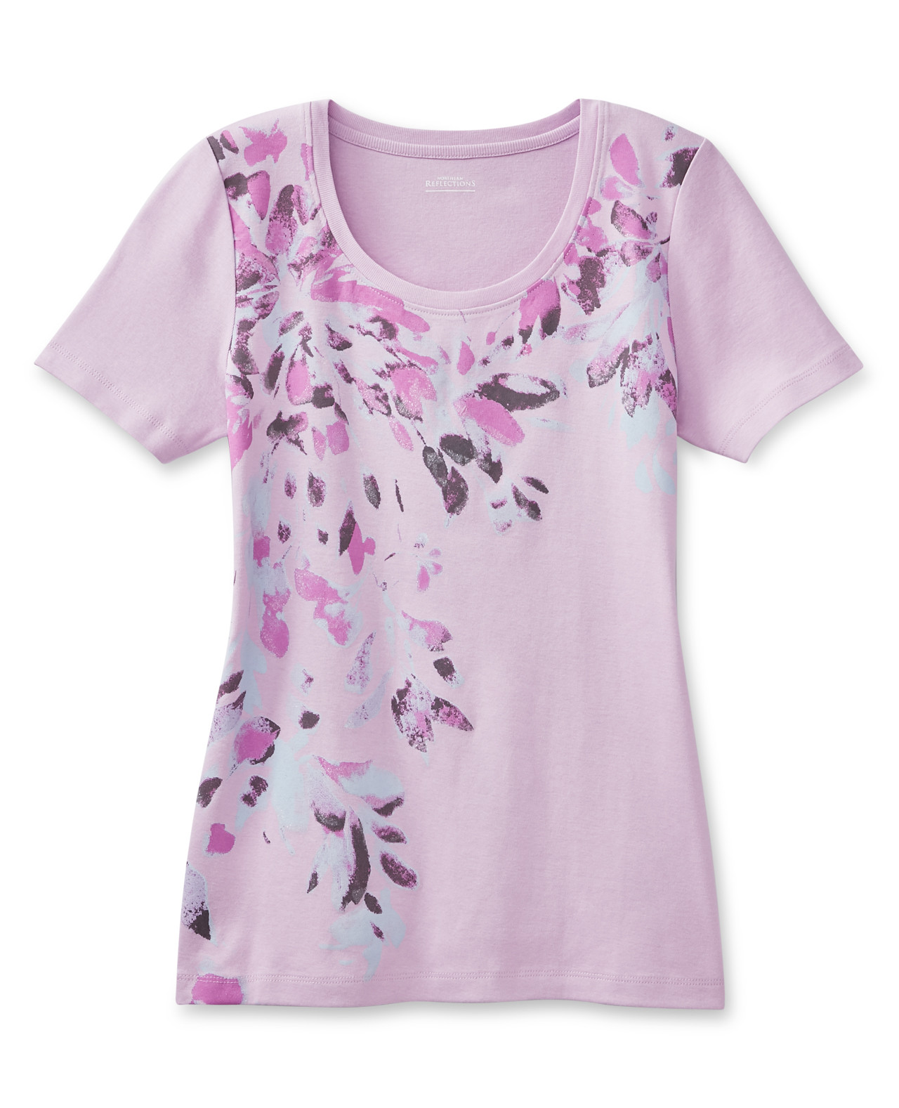 Stamped Petal Print Tee