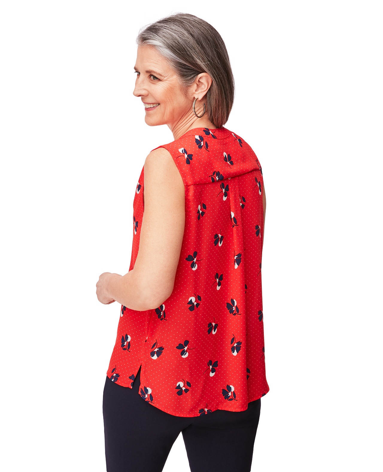 Mixed Print Sleeveless Top