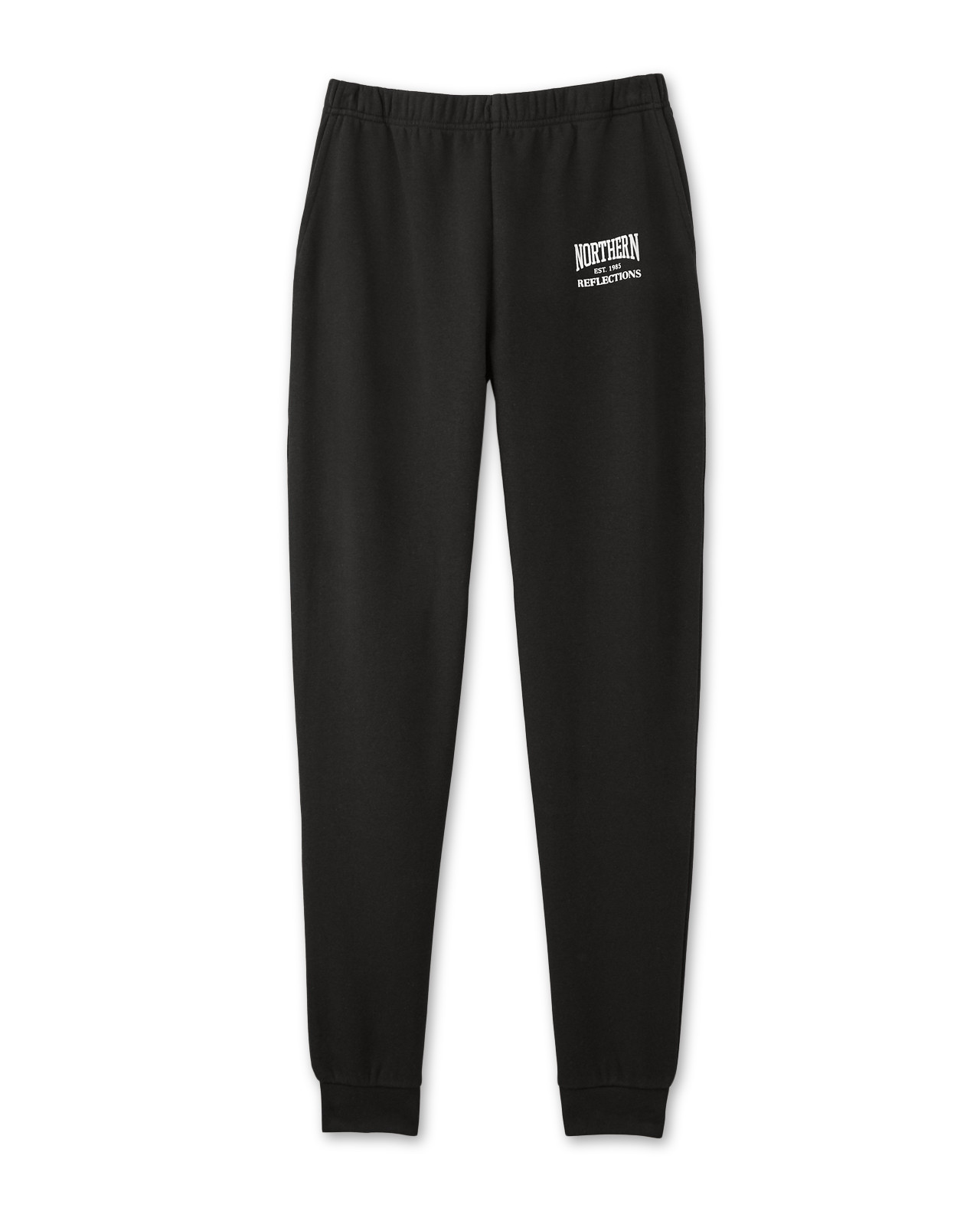 Northern Reflections Black  Vintage Logo Cuffed Sweatpants Off Figure