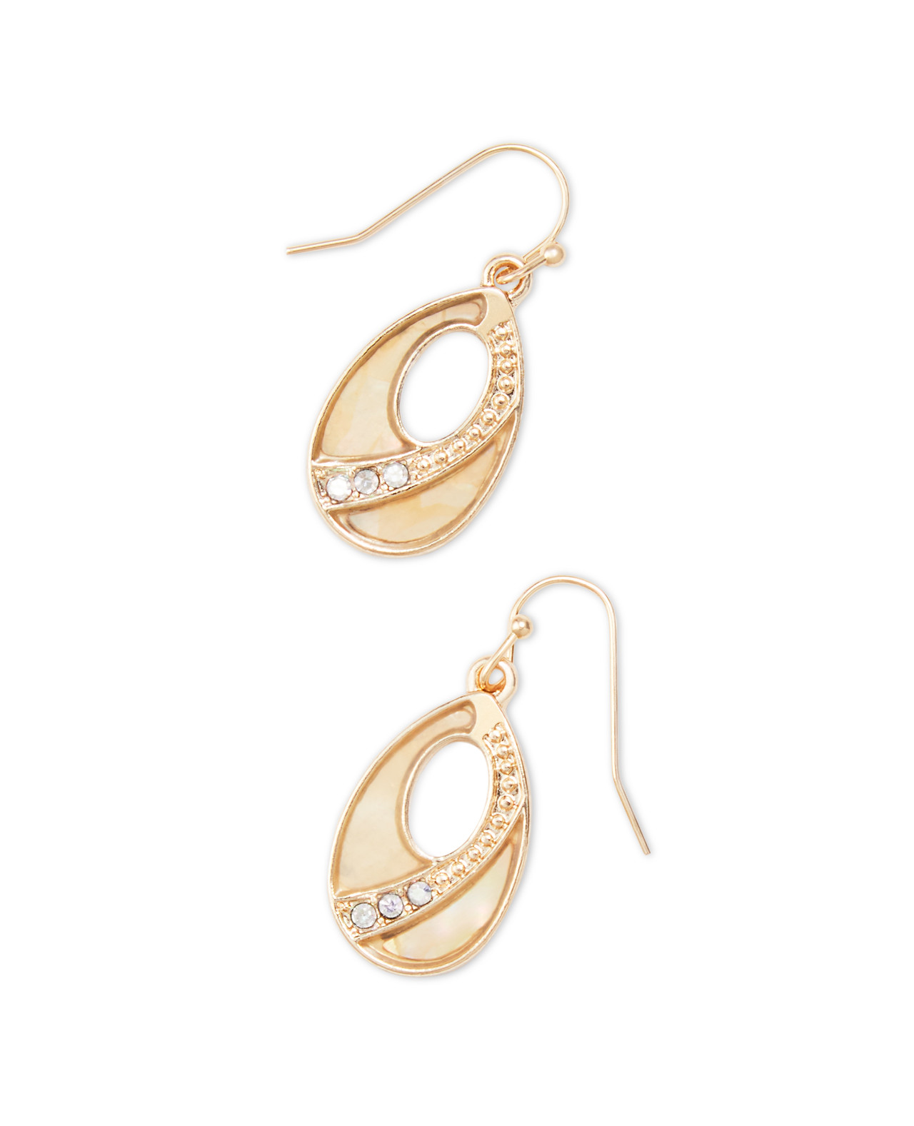 Yellow Twist Murano Drop Earrings