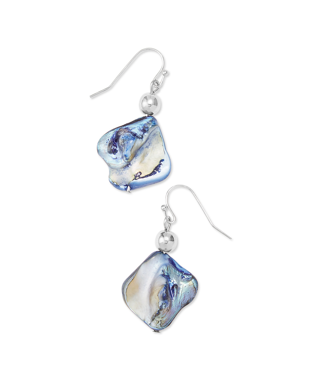 Blue Shell Earrings