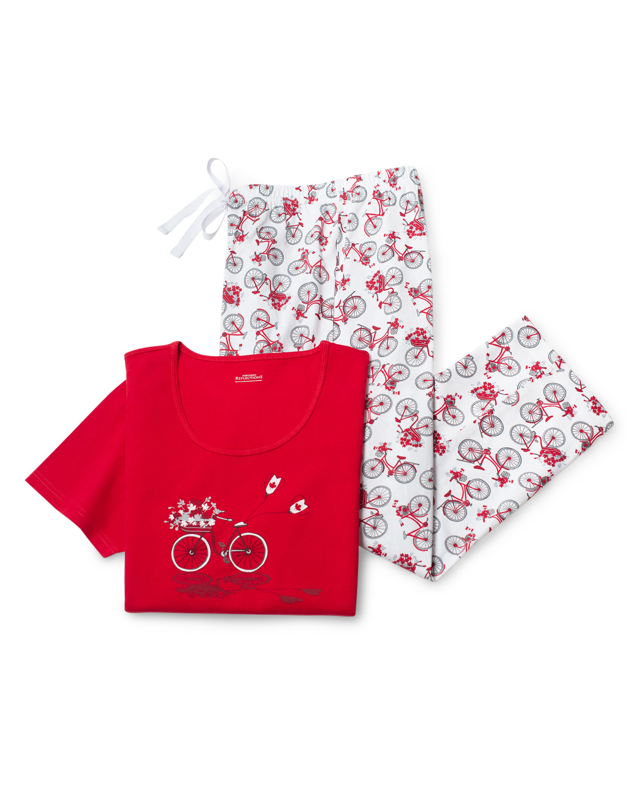 Cotton Heart Canada Crop Bottom Pjs