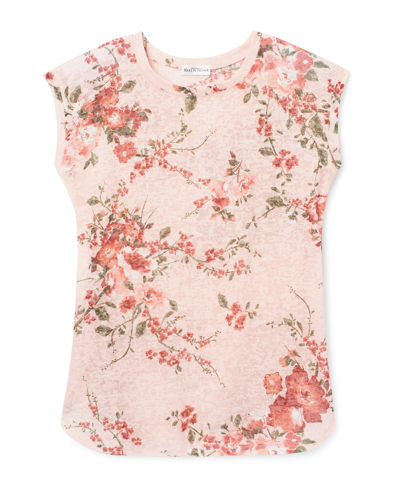 Light Pink Floral Tee