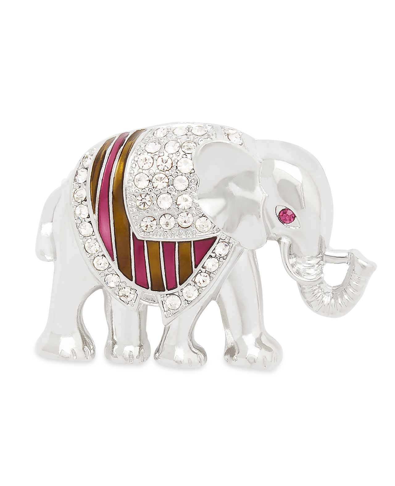 Multicoloured Elephant Pin