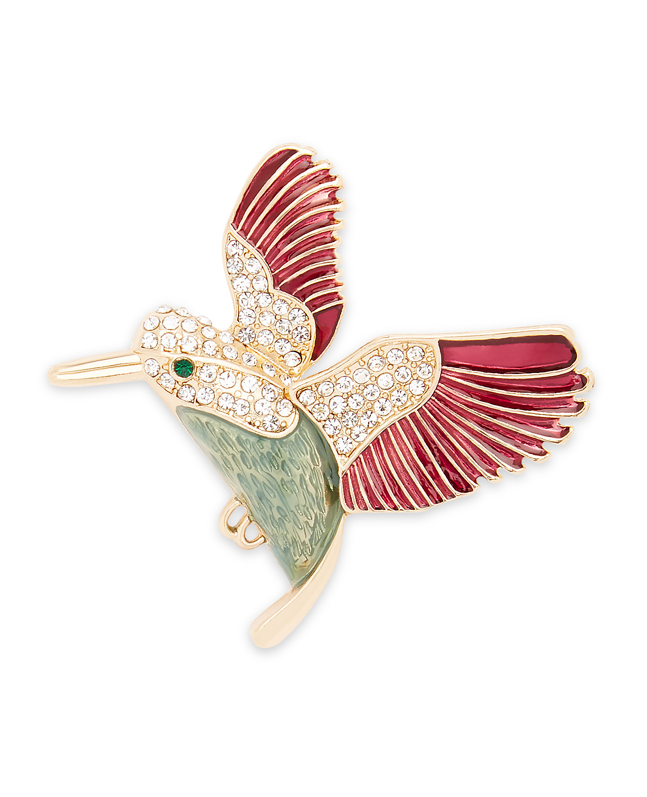 Multicoloured Hummingbird Pin