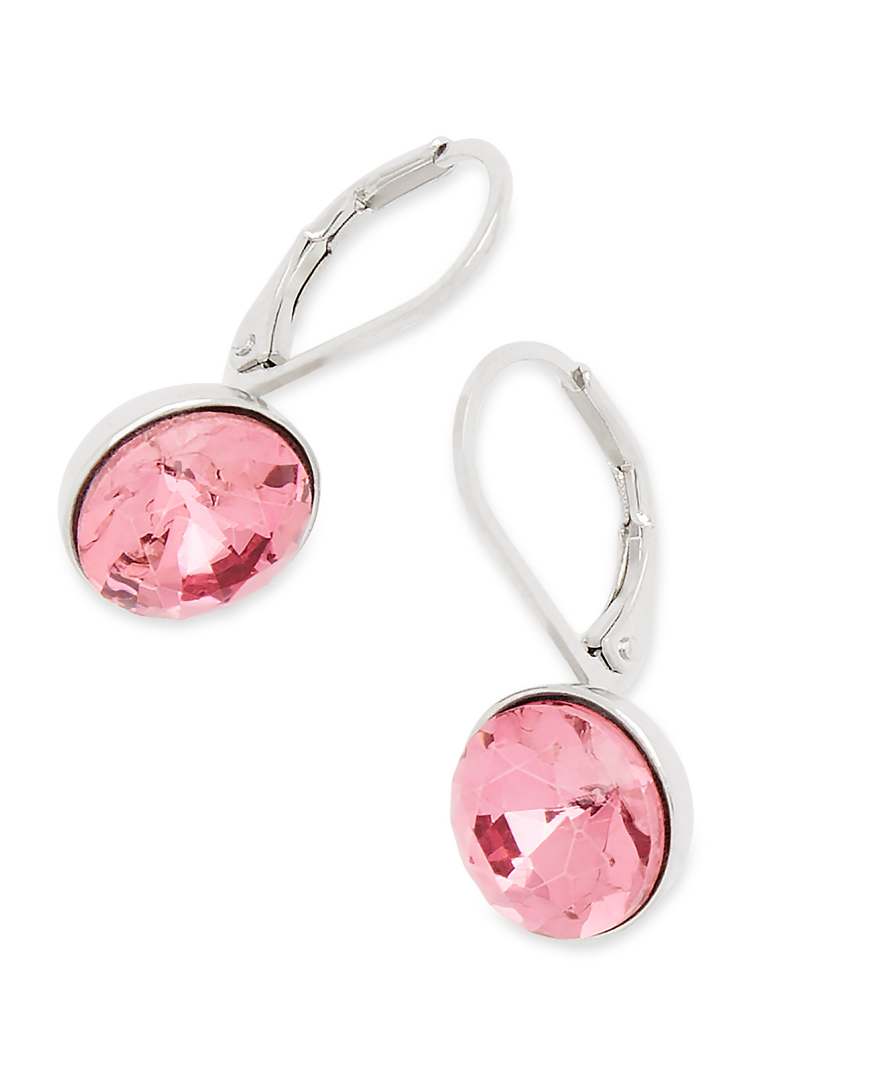 Rose Round French Wire Earring