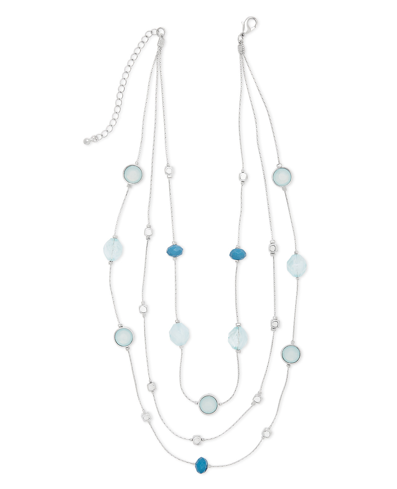 Teal Multi-Layer Illusion Necklace