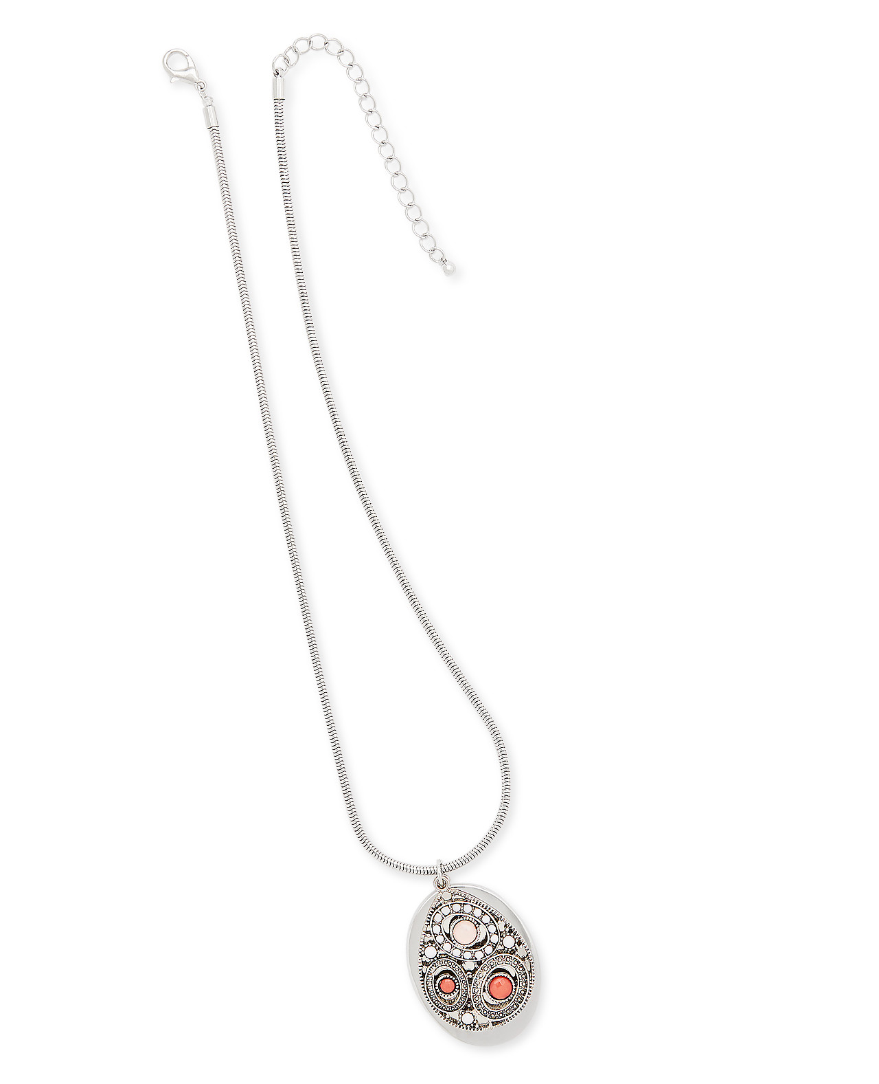 Clay Stone Teardrop Necklace