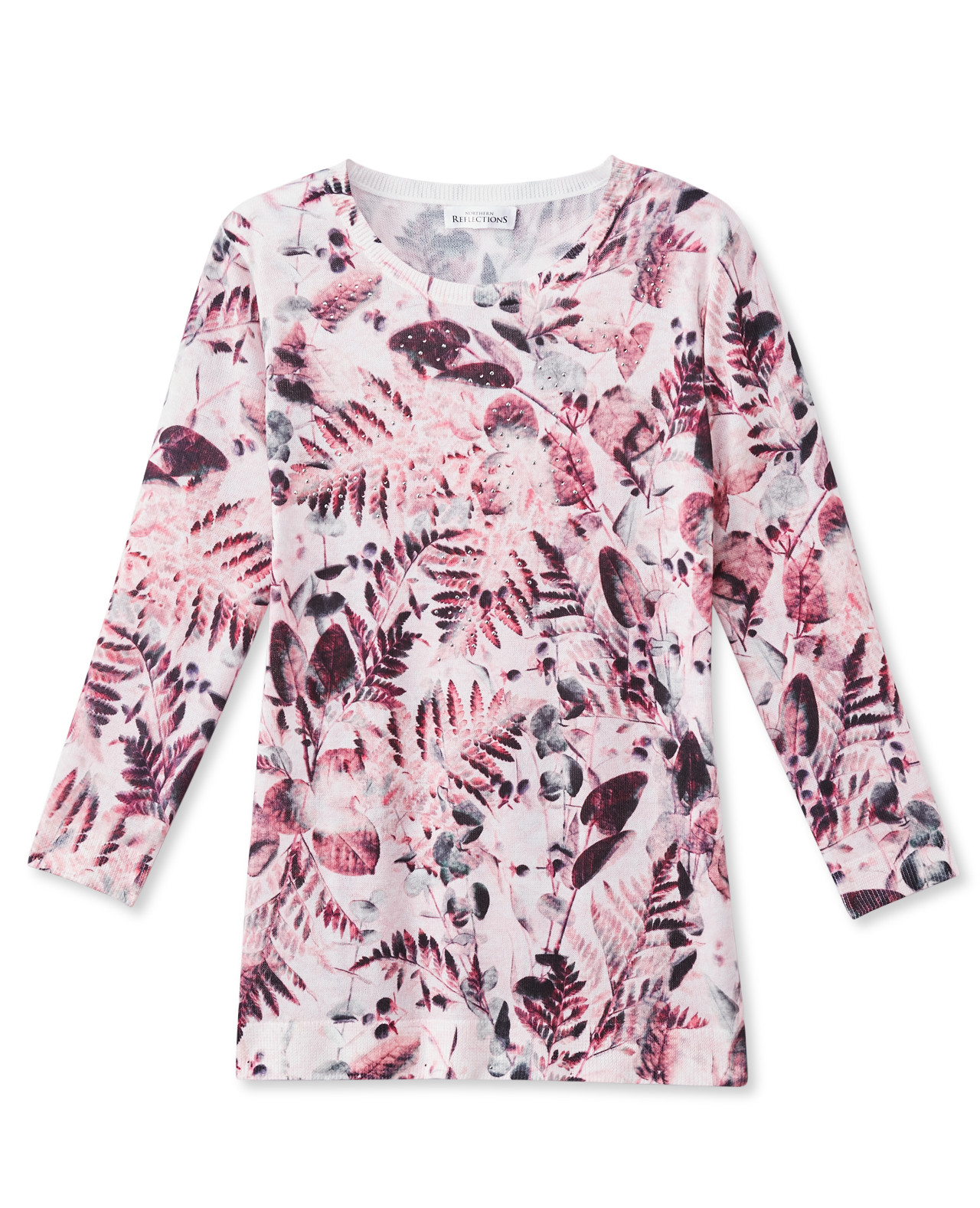 Women's Pink Sublimation Sweater