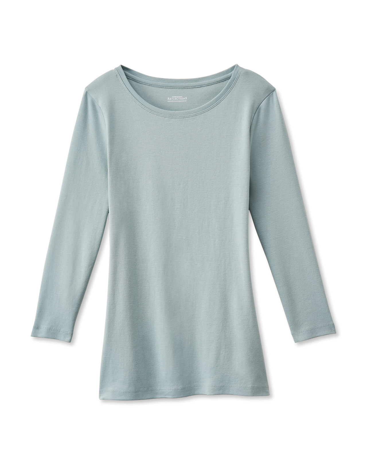 Three Quarter Sleeve Solid Tee