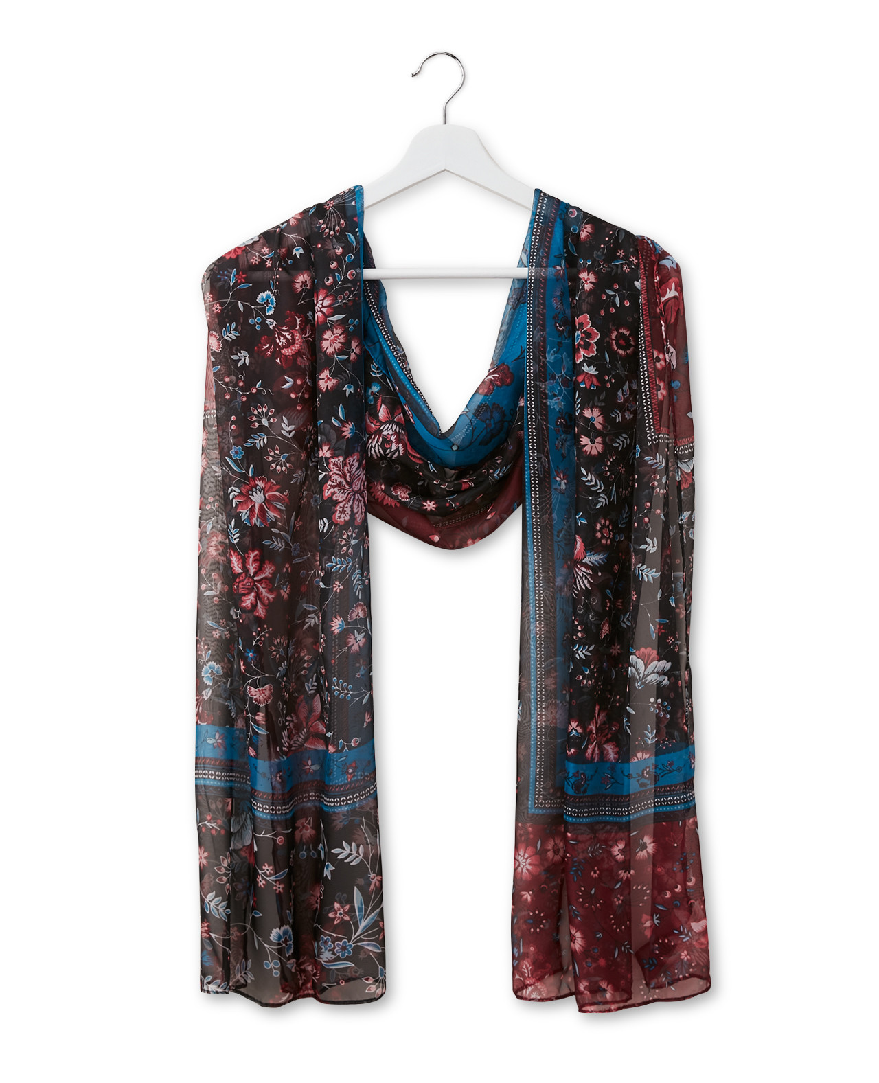 Black Bohemian Bazaar Signature Scarf On Hanger