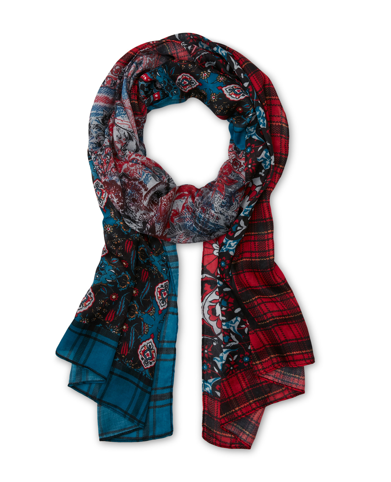 Mix Master Print Block Scarf