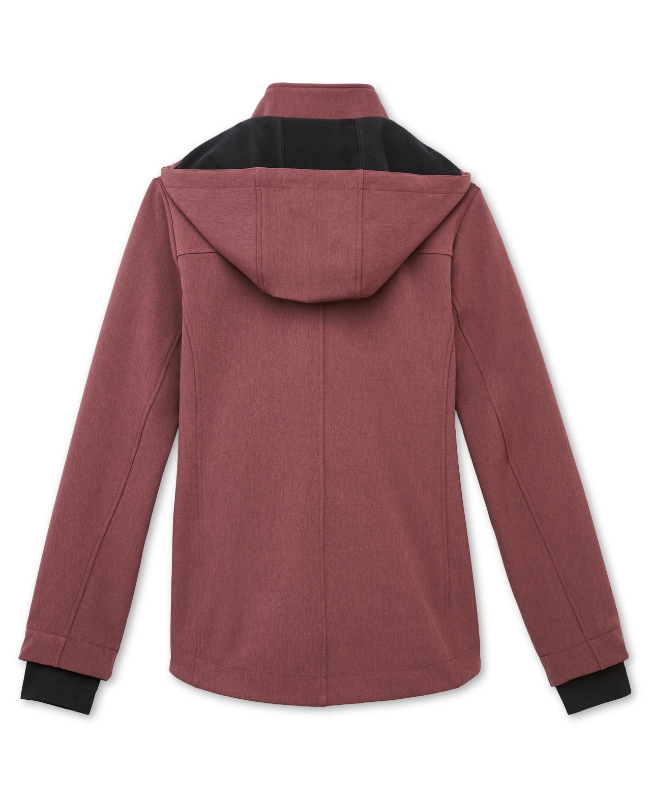 Back View of Marl Softshell Jacket