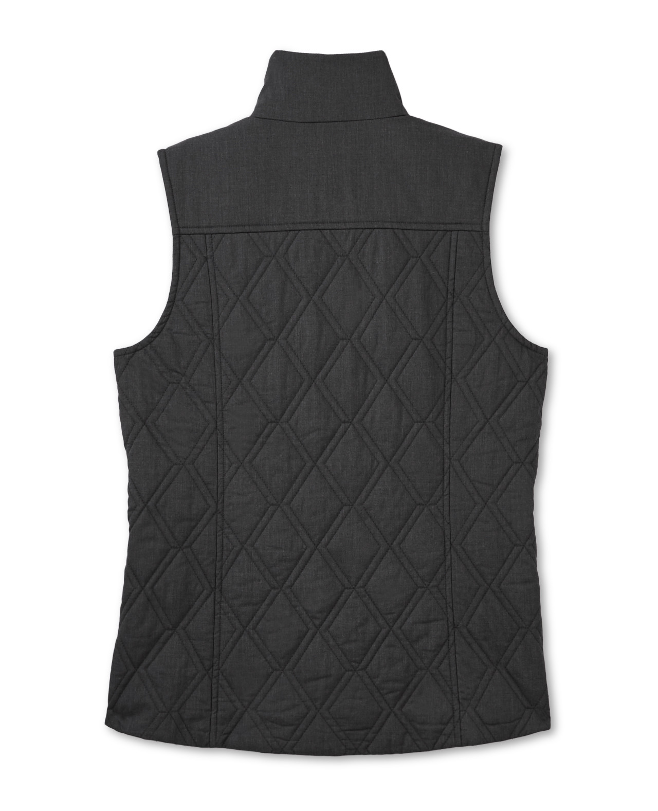 Back View of Double Diamond Quilted Vest