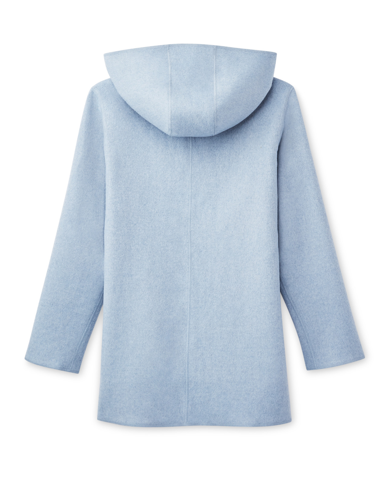 Reversible Wool Blend Coat Back View