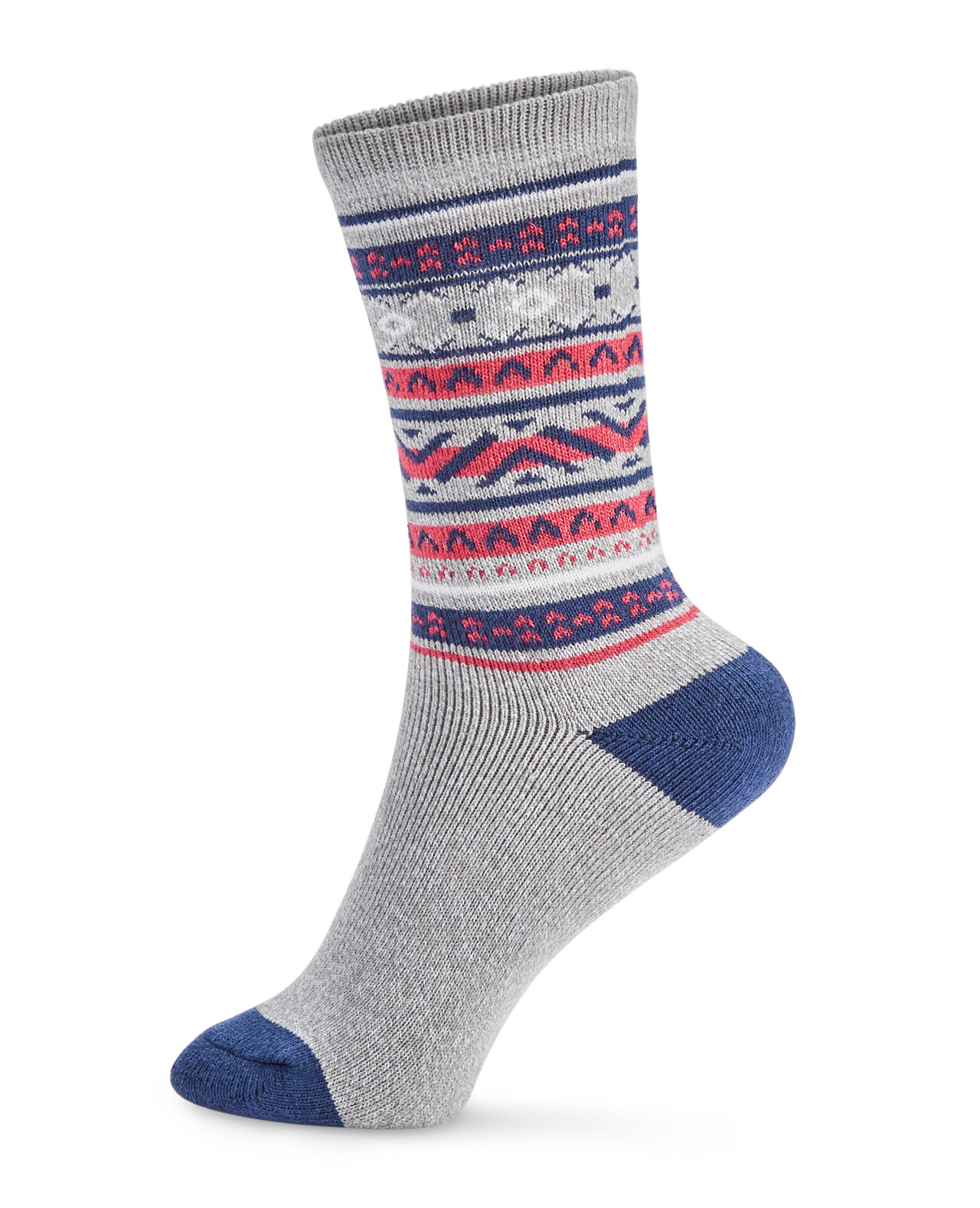 Fairisle Stripe Thermal Crew Socks
