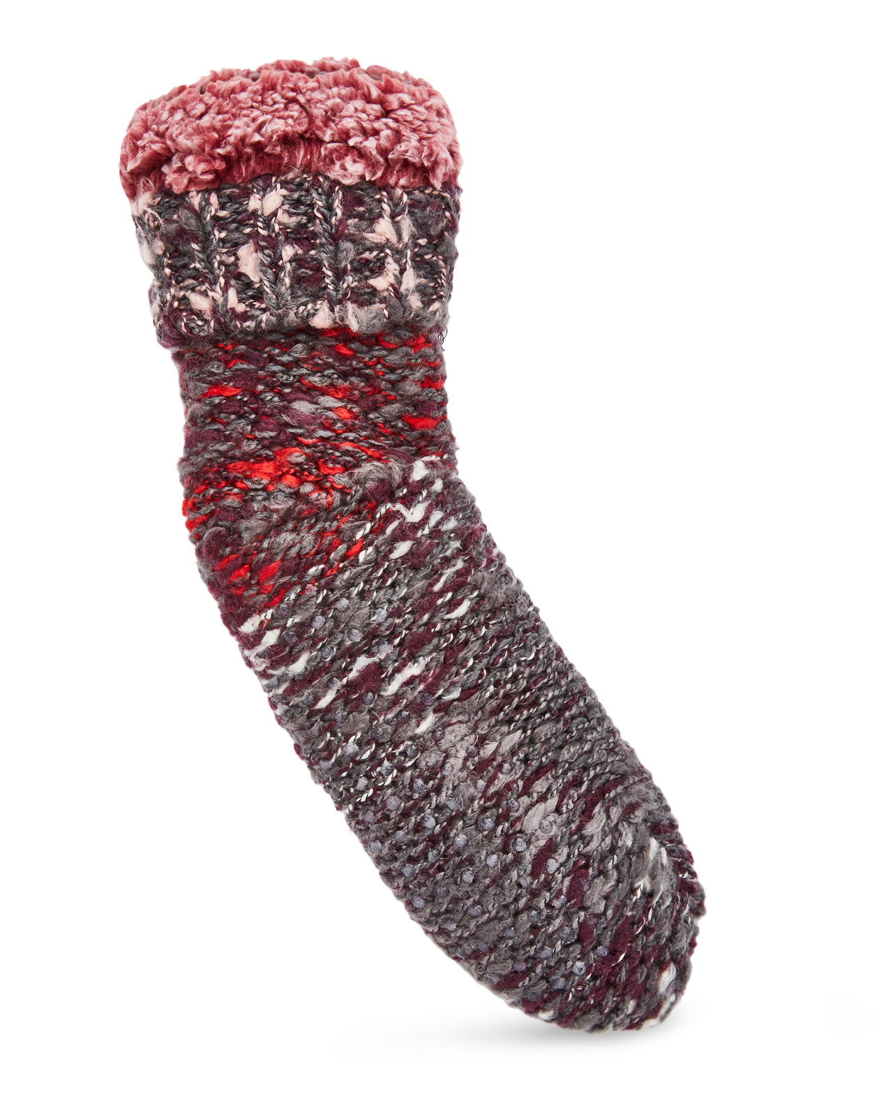 Sherpa Slipper Sock With Grippers
